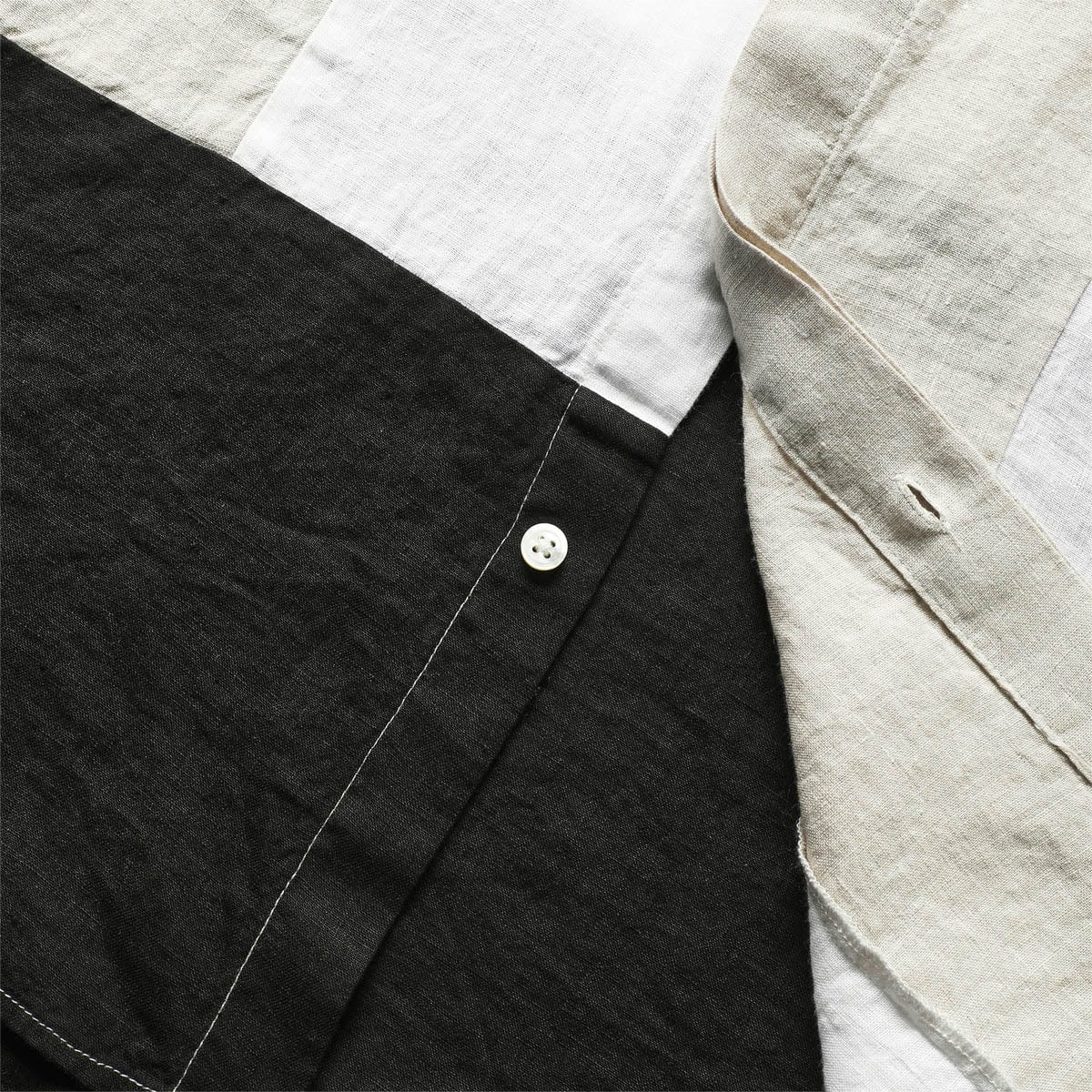 Engineered Garments Shirts COMBO SHORT COLLAR SHIRT