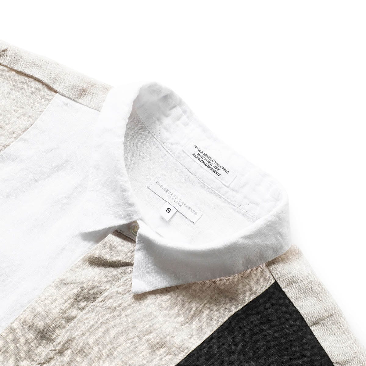 Engineered Garments Shirts COMBO SHORT COLLAR SHIRT