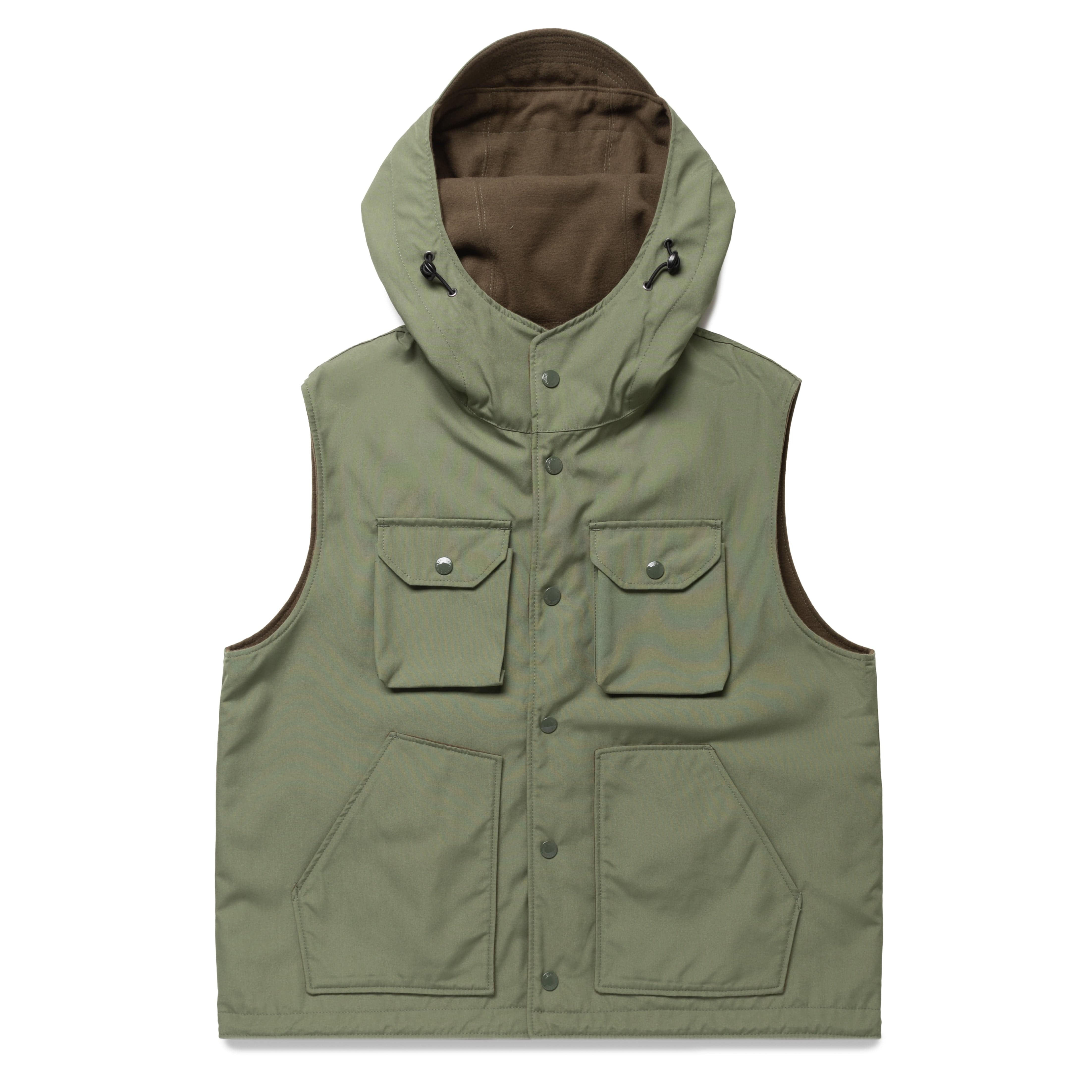 FIELD VEST OLIVE PC POPLIN | Bodega