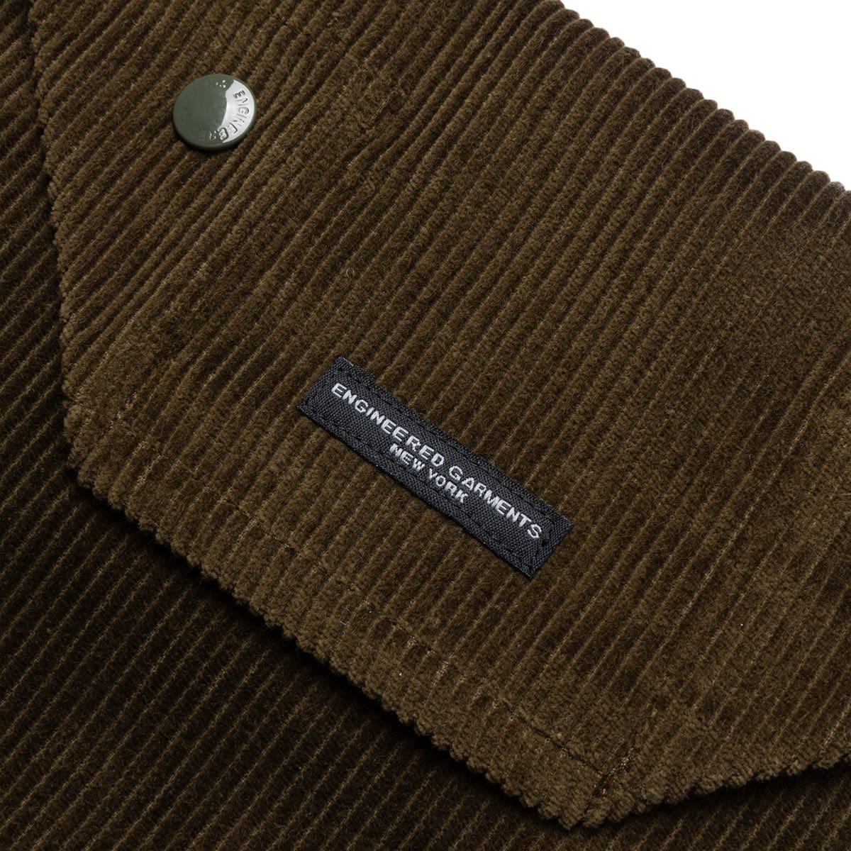 Engineered Garments Bags OLIVE COTTON 8W CORDUROY / O/S SHOULDER POUCH