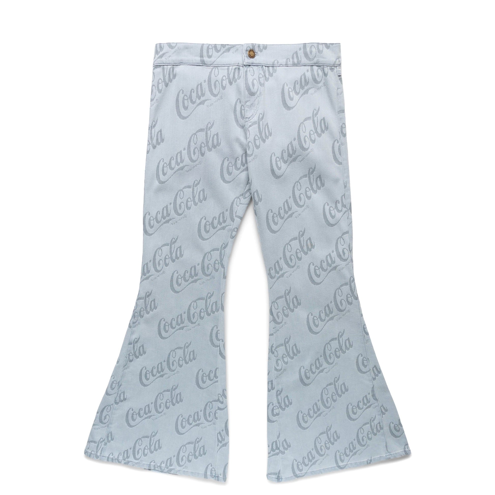 ERL Pants COCA-COLA JACQUARD DENIM FLARE PANTS