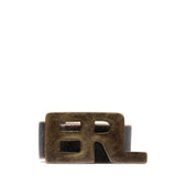 ERL Belts BLACK / O/S METAL LOGO BELT