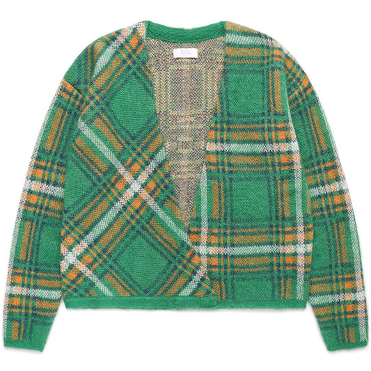 ERL Knitwear PLAID KNIT CARDIGAN