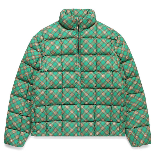 ERL Outerwear GREEN PLAID / M UNISEX PRINTED QUILTED PUFFER WOVEN