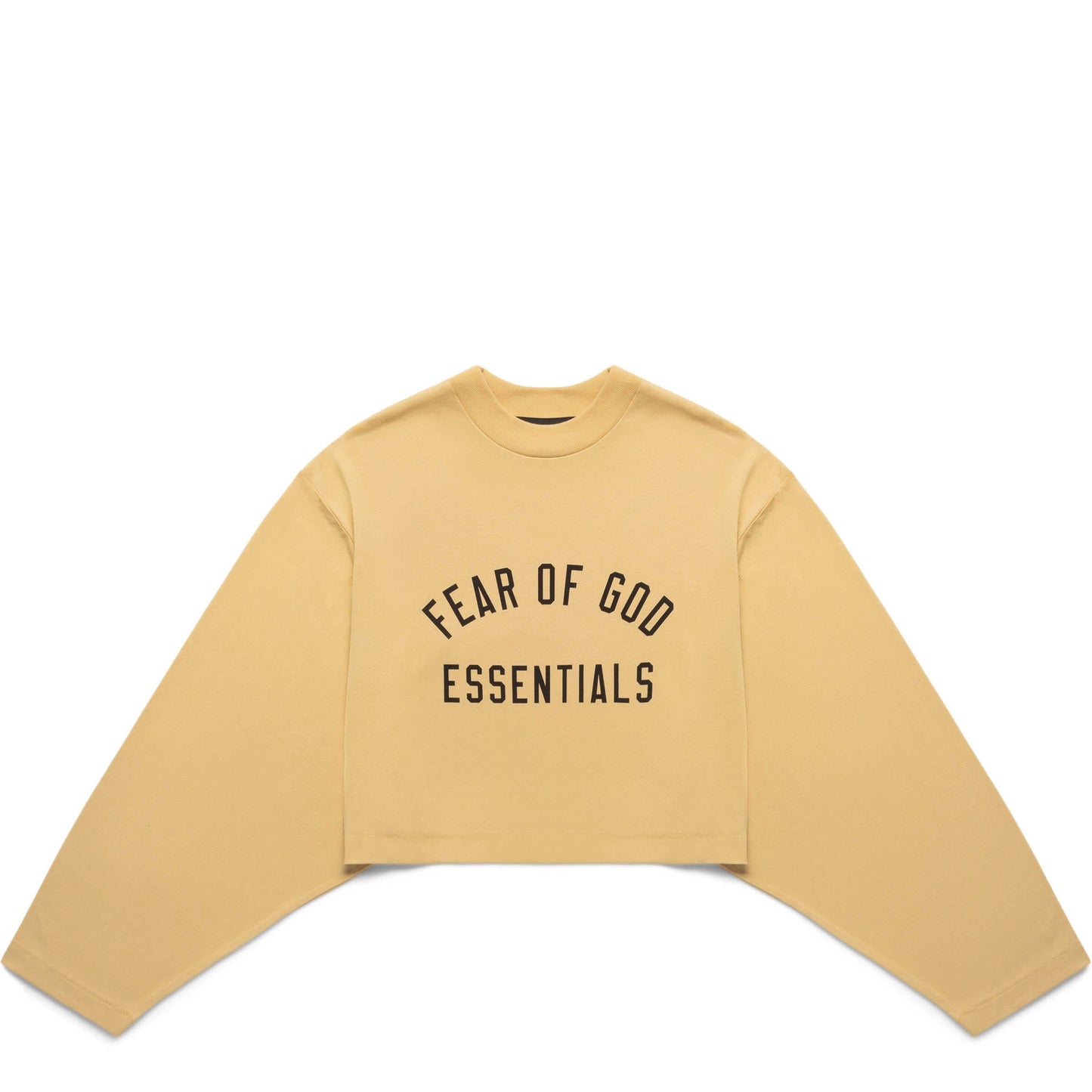 Fear Of God Essentials T-Shirts WOMEN'S TRI-BLEND CROPPED LONGSLEEVE SHIRT