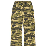 GARMENT DYE PLEATED FLEECE PANTS
