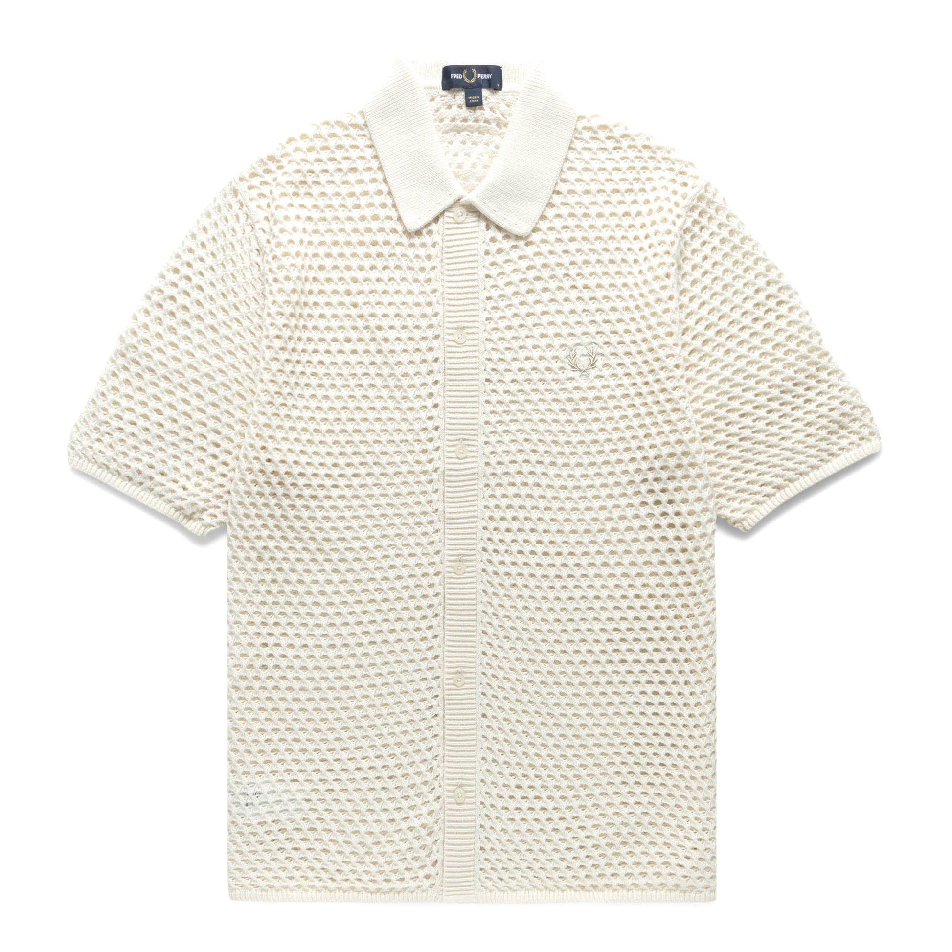 Fred Perry Shirts LACE BUTTON THROUGH SHIRT