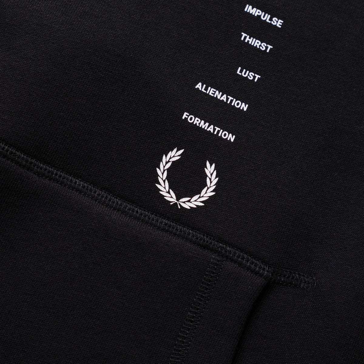 Fred Perry Hoodies & Sweatshirts X RAF SIMONS PRINTED HOODED SWEATSHIRT