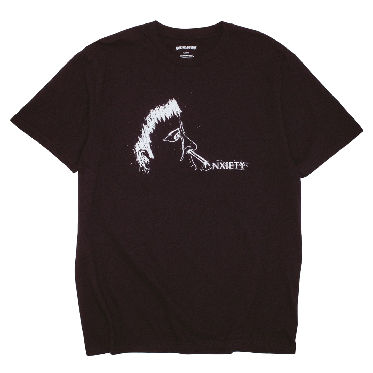 Fucking Awesome ANXIETY T-SHIRT BLACK