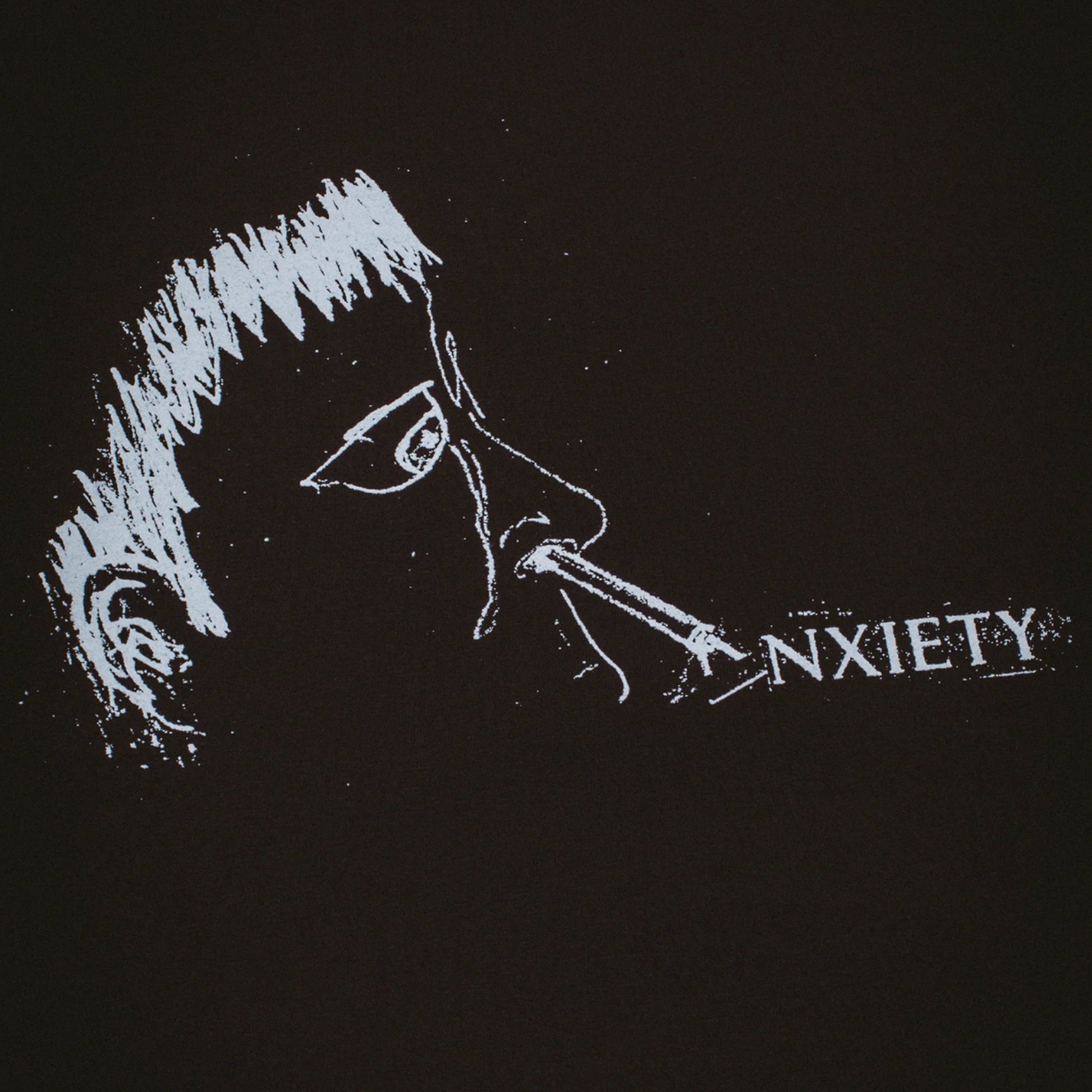 Fucking Awesome ANXIETY T-SHIRT BLACK