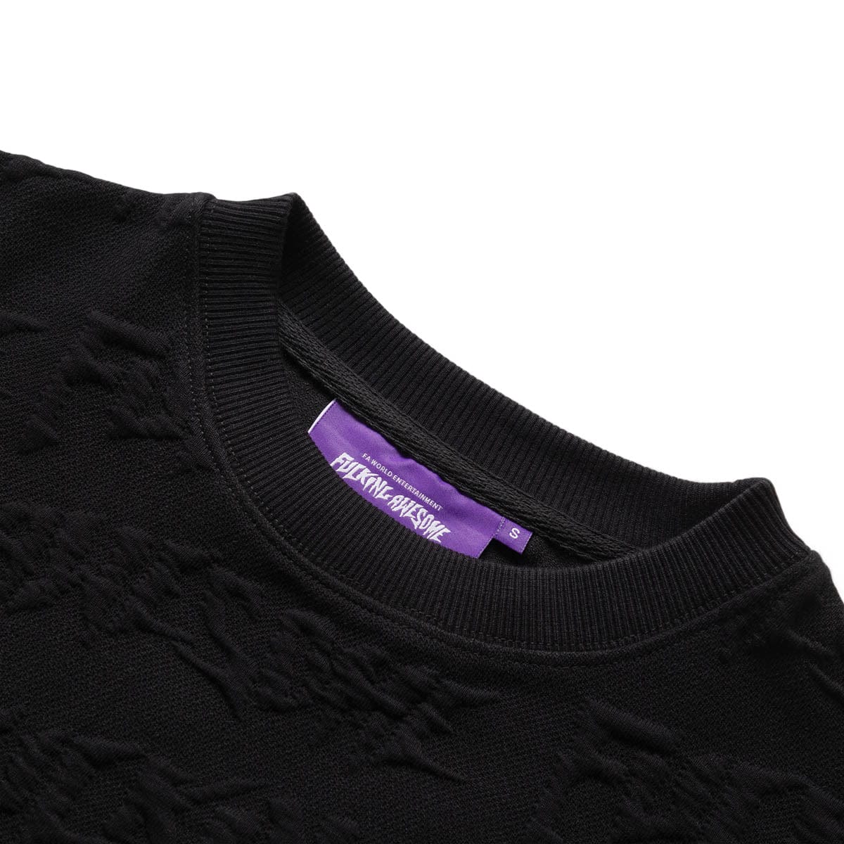 JACQUARD LOGO CREWNECK