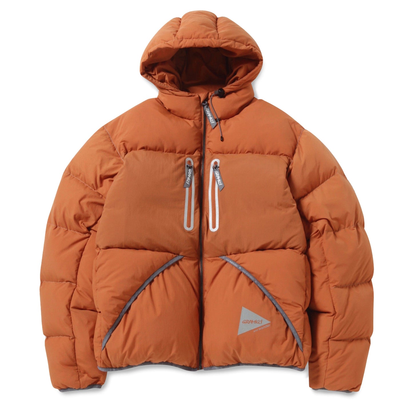 GRAMICCI X AND WANDER DOWN JACKET ORANGE 