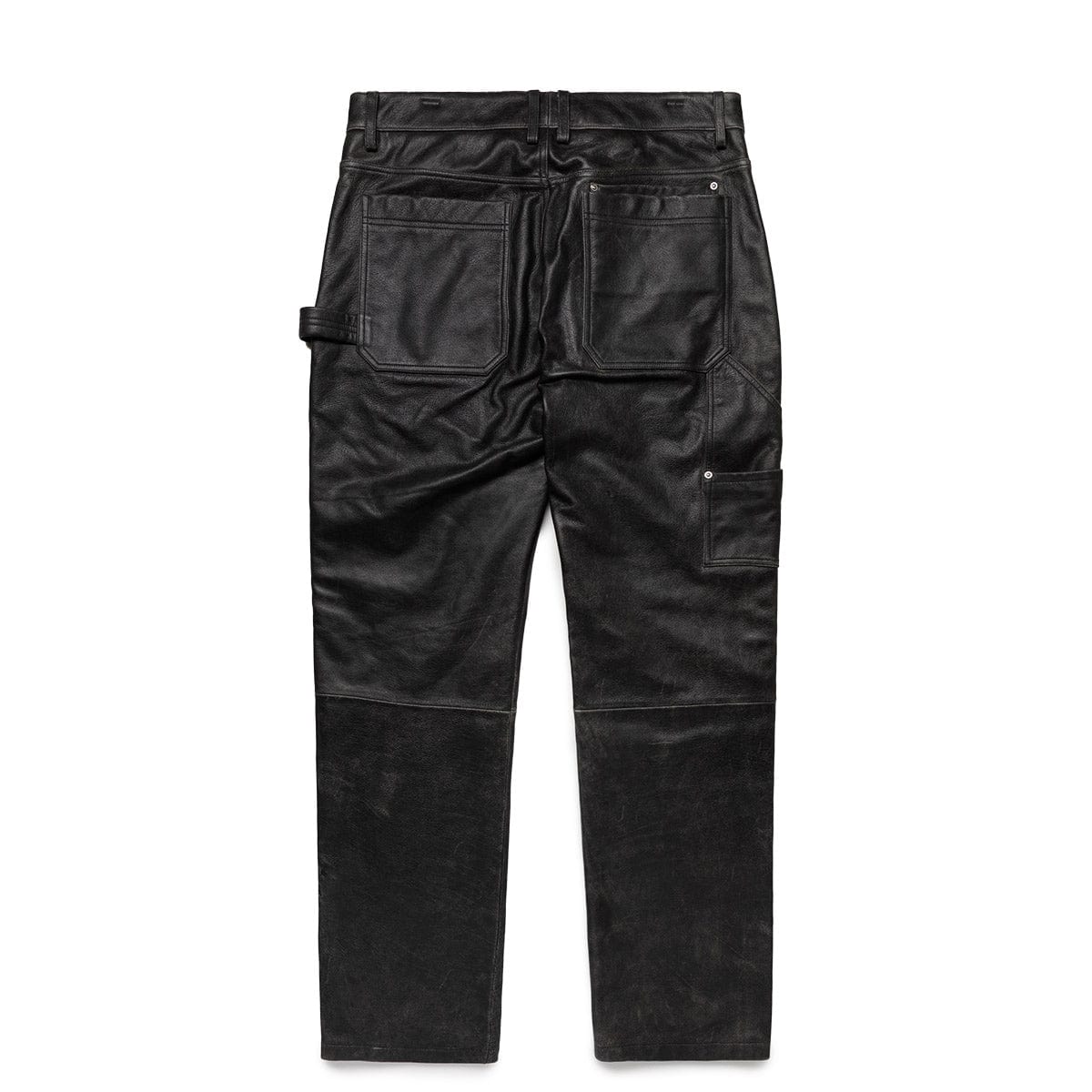 Helmut Lang Bottoms LEATHER CARPENTER PANTS