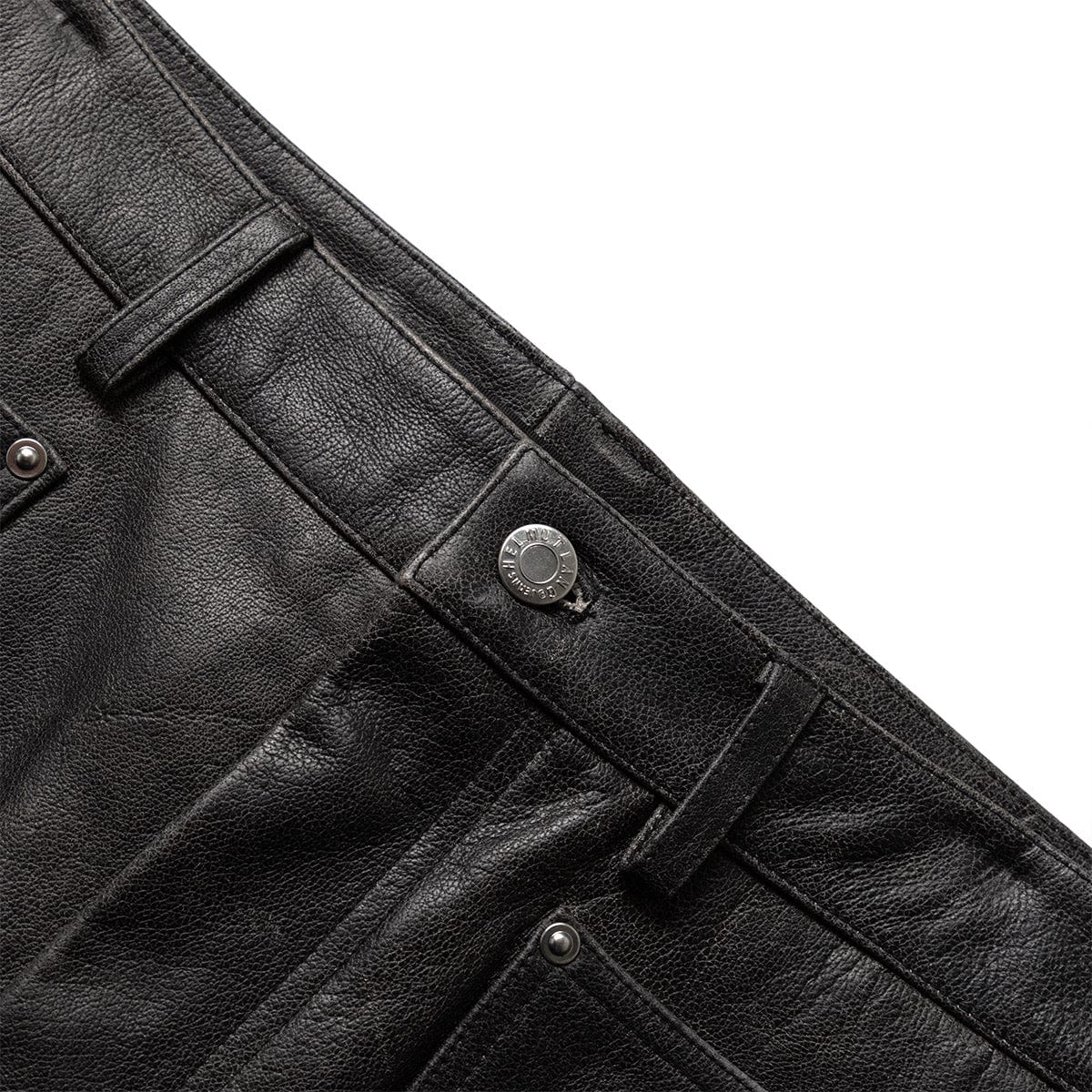 Helmut Lang Bottoms LEATHER CARPENTER PANTS