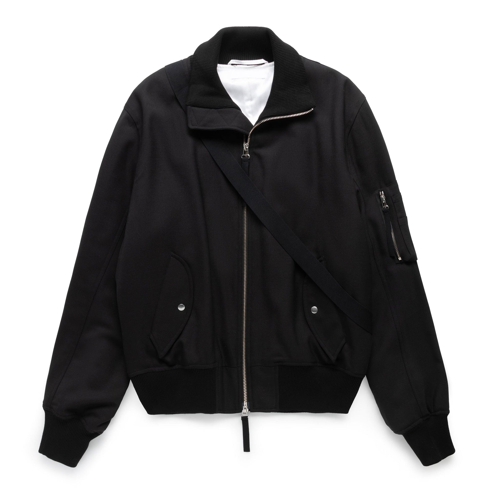SEATBELT BOMBER JACKET BLACK | Bodega 