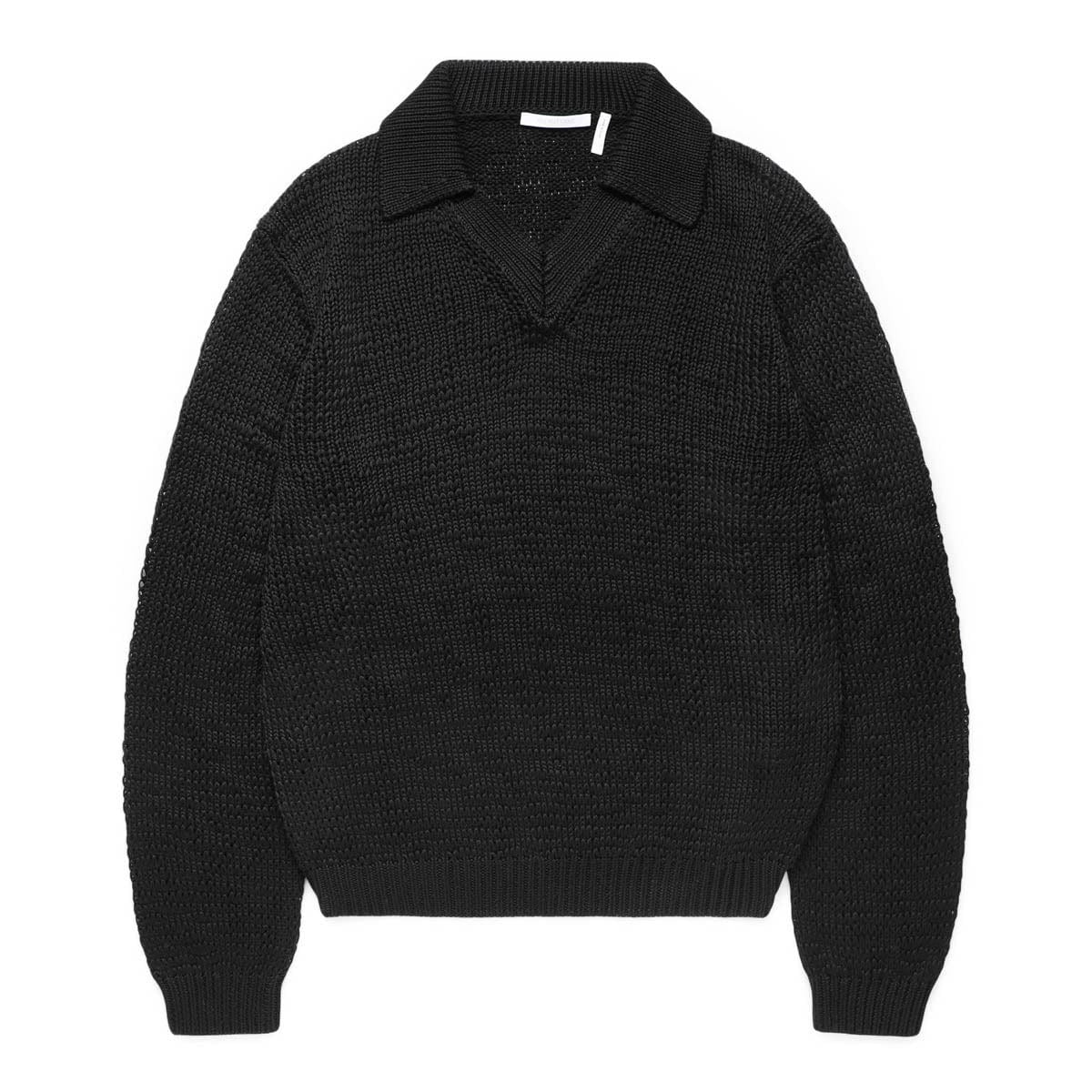 Helmut Lang Knitwear COTTON POLO SWEATER