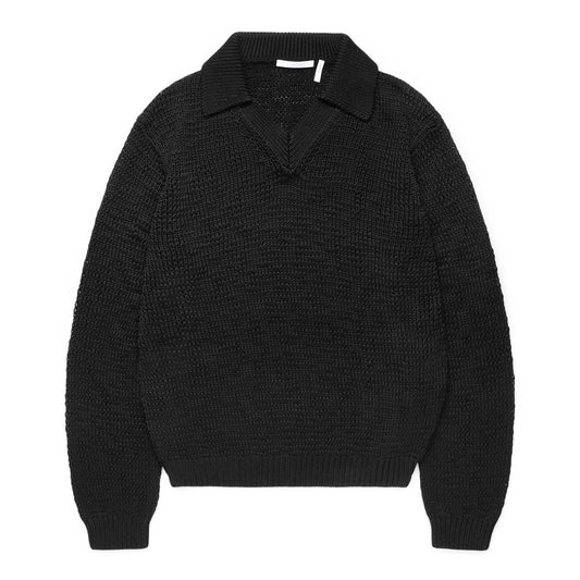 Helmut Lang Knitwear COTTON POLO SWEATER