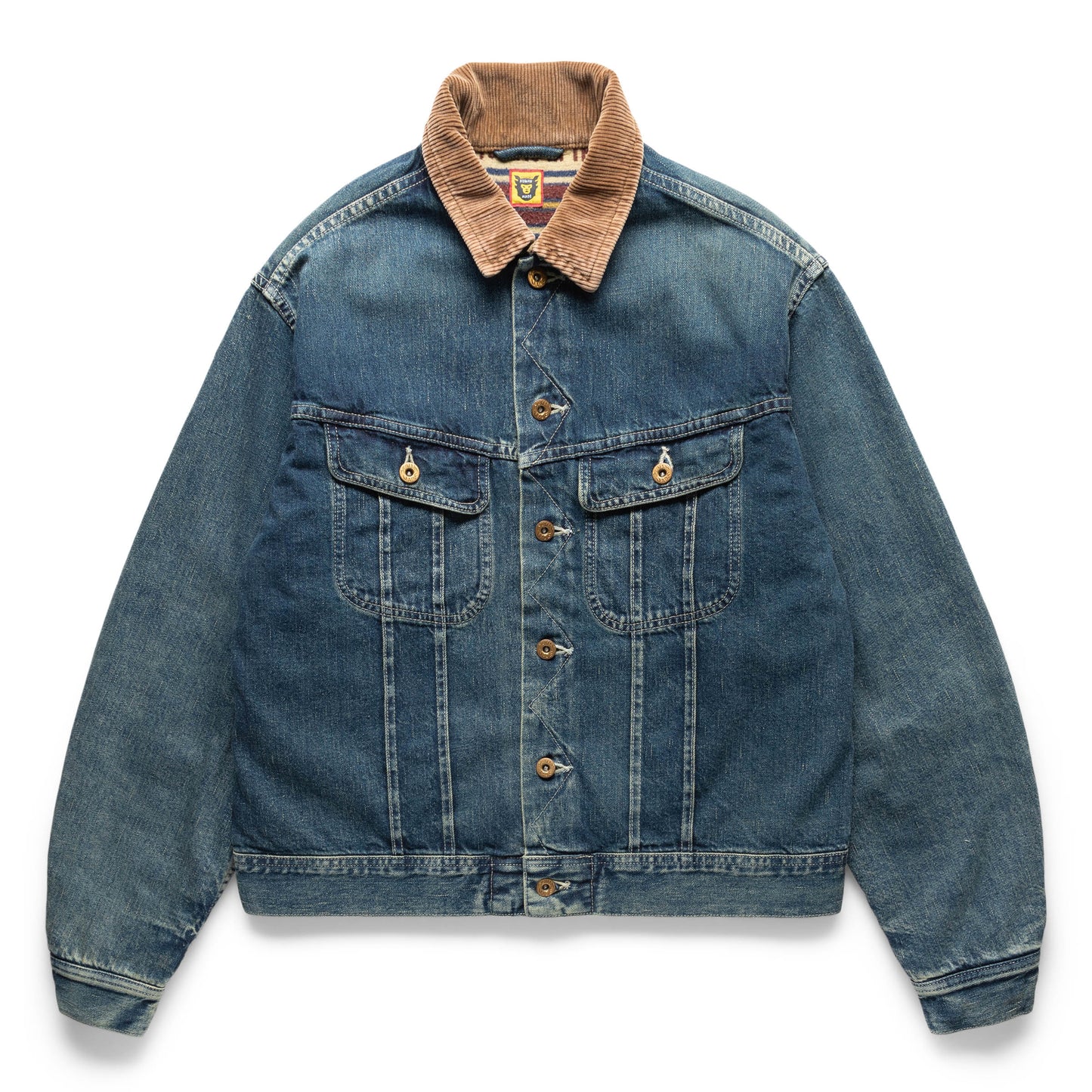 HUMAN MADE BLANKET LINED DENIM WORK JACKET INDIGO