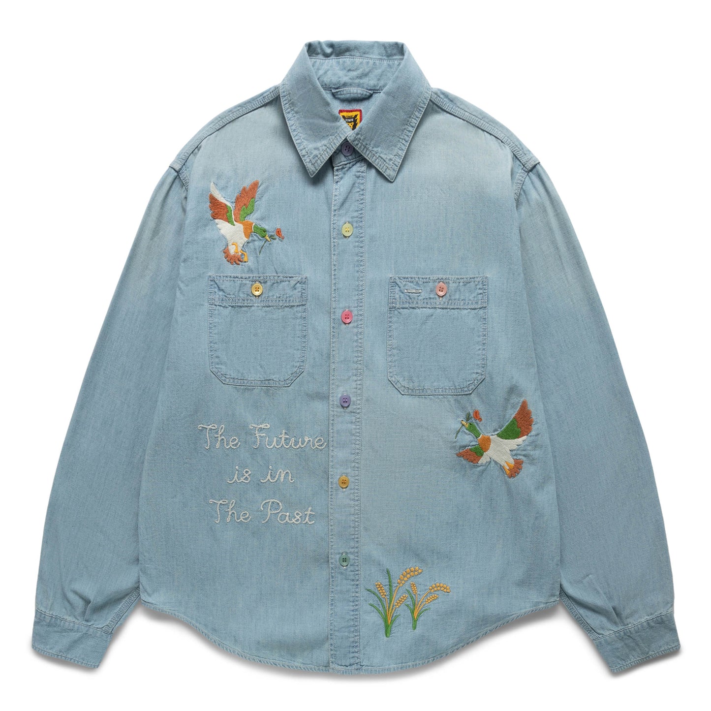 Human Made Shirts CHAMBRAY WORK SHIRT