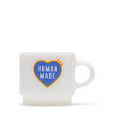 HUMAN MADE GLASS MUG WHITE