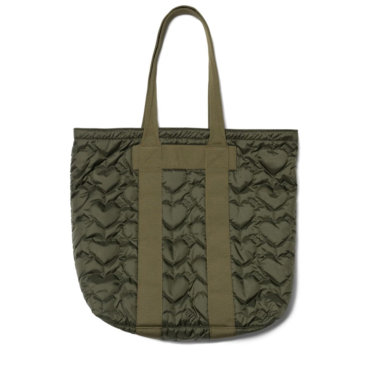 HEART QUILTING TOTE OLIVE DRAB | Bodega