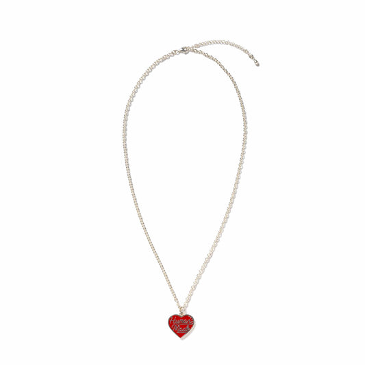 Human Made Jewelry RED / O/S HEART SILVER NECKLACE