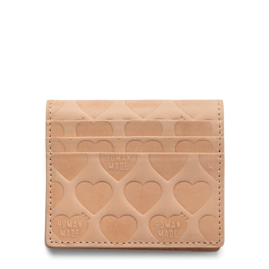 HUMAN MADE LEATHER COMPACT WALLET BEIGE