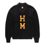 HUMAN MADE V-NECK KNIT SWEATER BLACK