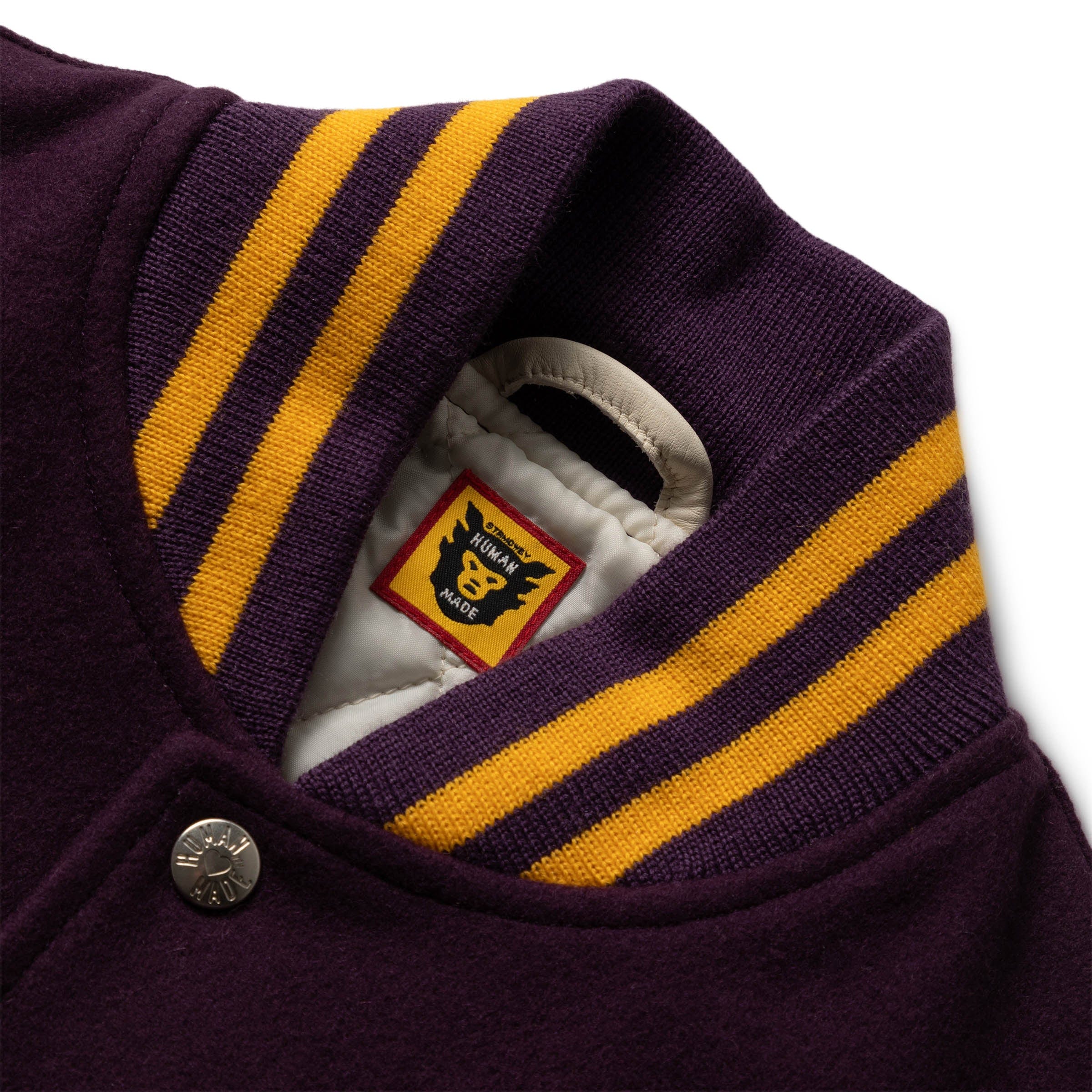 Human Made varsity jacket 紫 XL スタジャン Human Made varsity jacket 紫 XL スタジャン ヒューマンメイド