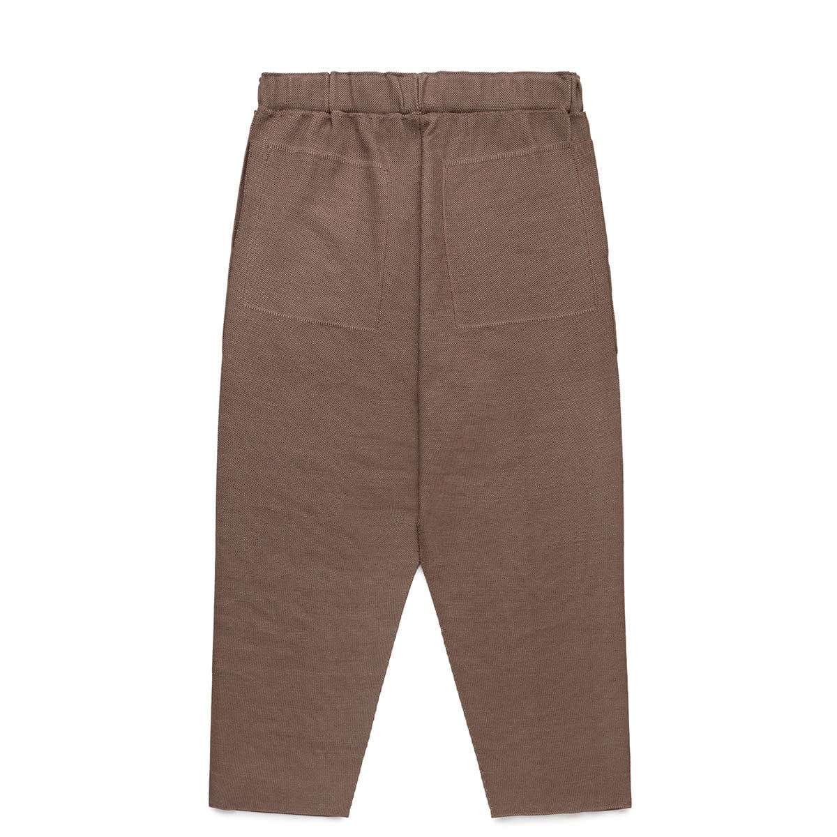 Homme Plissé Issey Miyake Bottoms 44-BROWN / O/S INLAID KNIT TROUSERS
