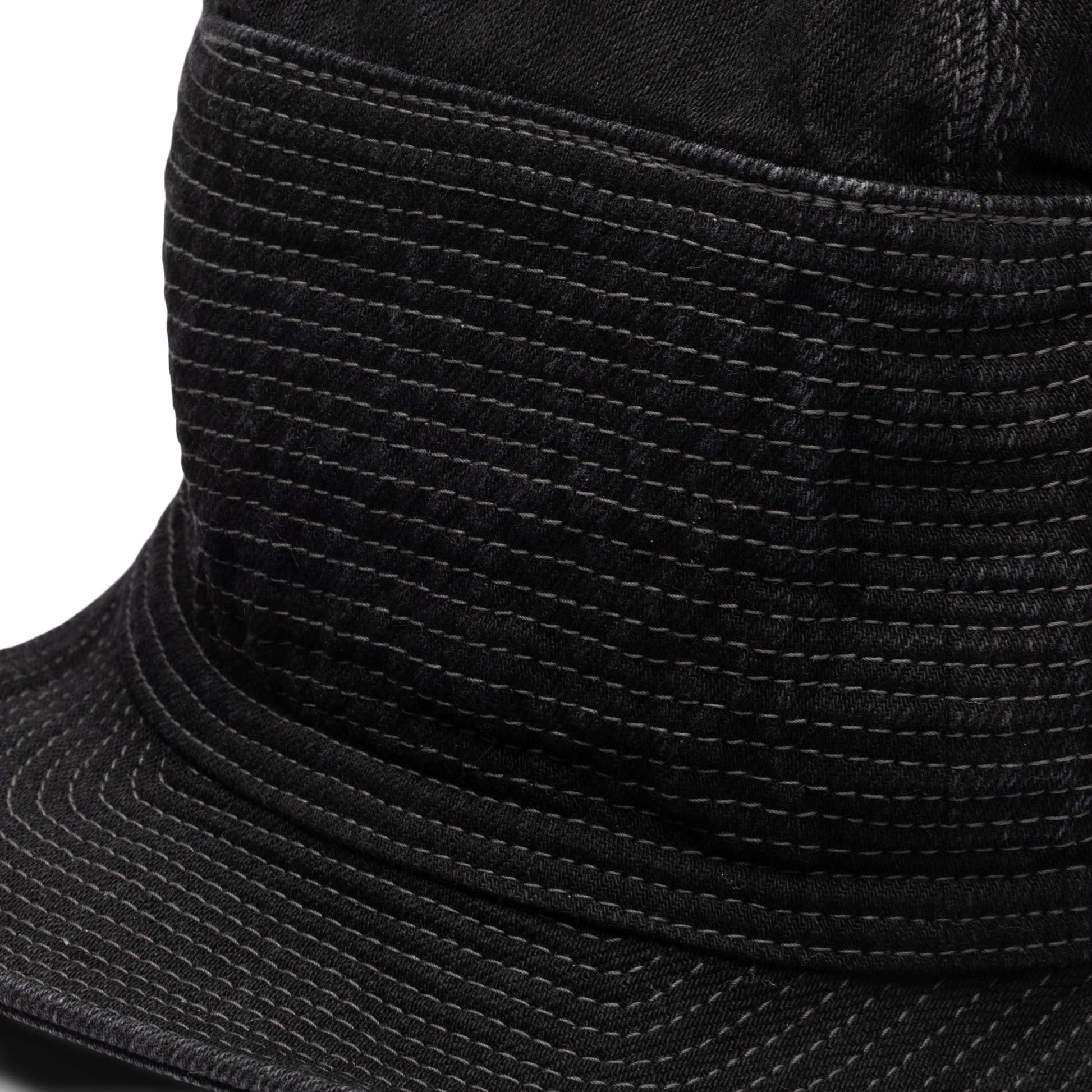 KAPITAL 11.5OZ DENIM THE OLD MAN AND THE SEA CAP BLACK/BLACK 