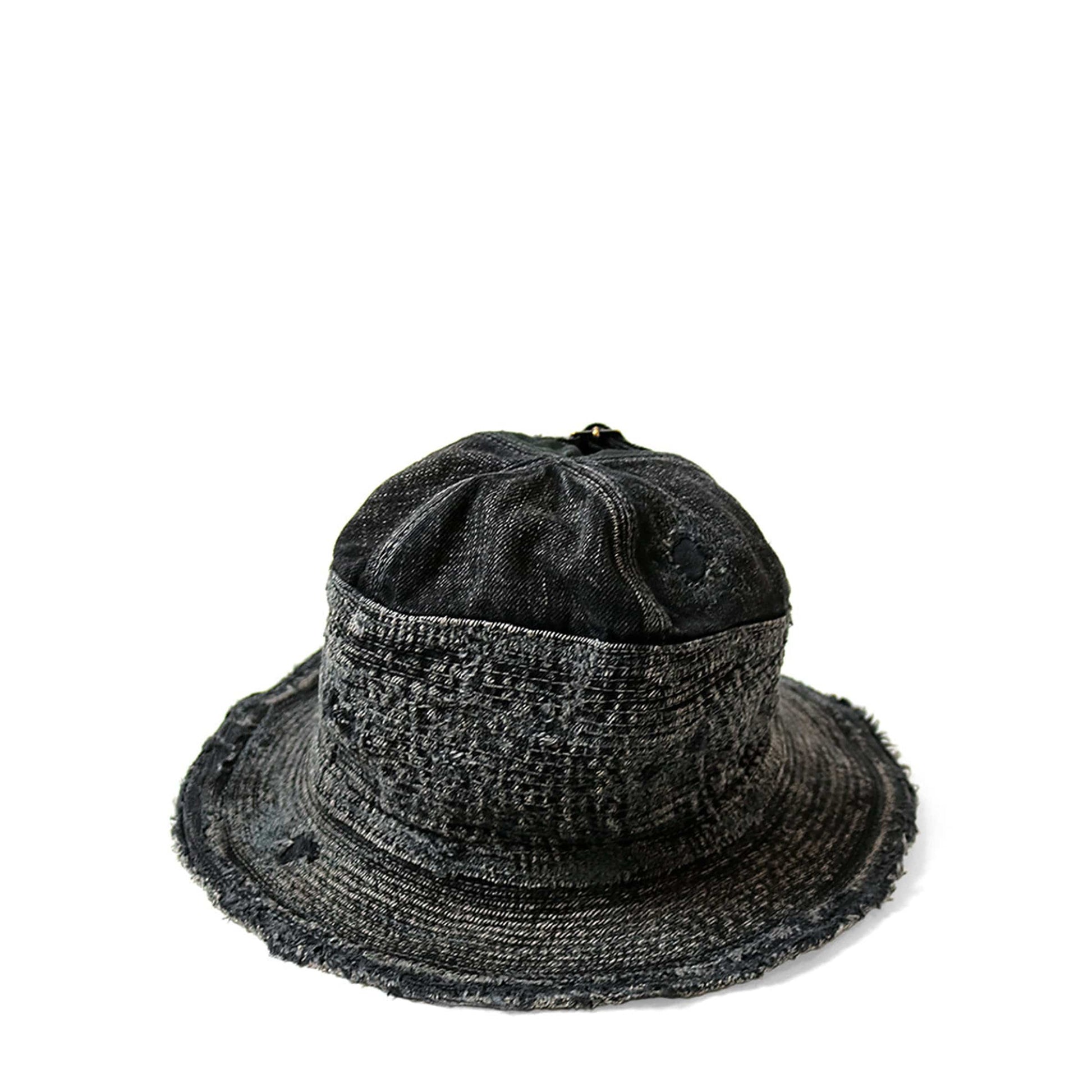 Kapital Headwear BLACK/BLACK / O/S 11.5OZ DENIM THE OLD MAN AND THE SEA HAT