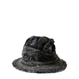 KAPITAL 11.5OZ DENIM THE OLD MAN AND THE SEA HAT BLACK/BLACK 