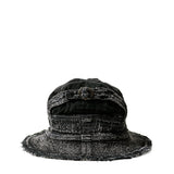 KAPITAL 11.5OZ DENIM THE OLD MAN AND THE SEA HAT BLACK/BLACK 