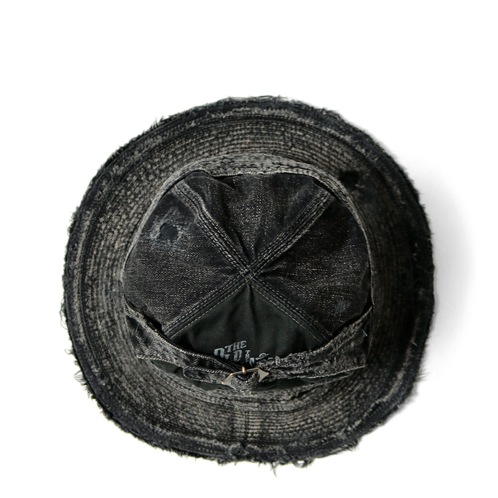 KAPITAL 11.5OZ DENIM THE OLD MAN AND THE SEA HAT BLACK/BLACK 