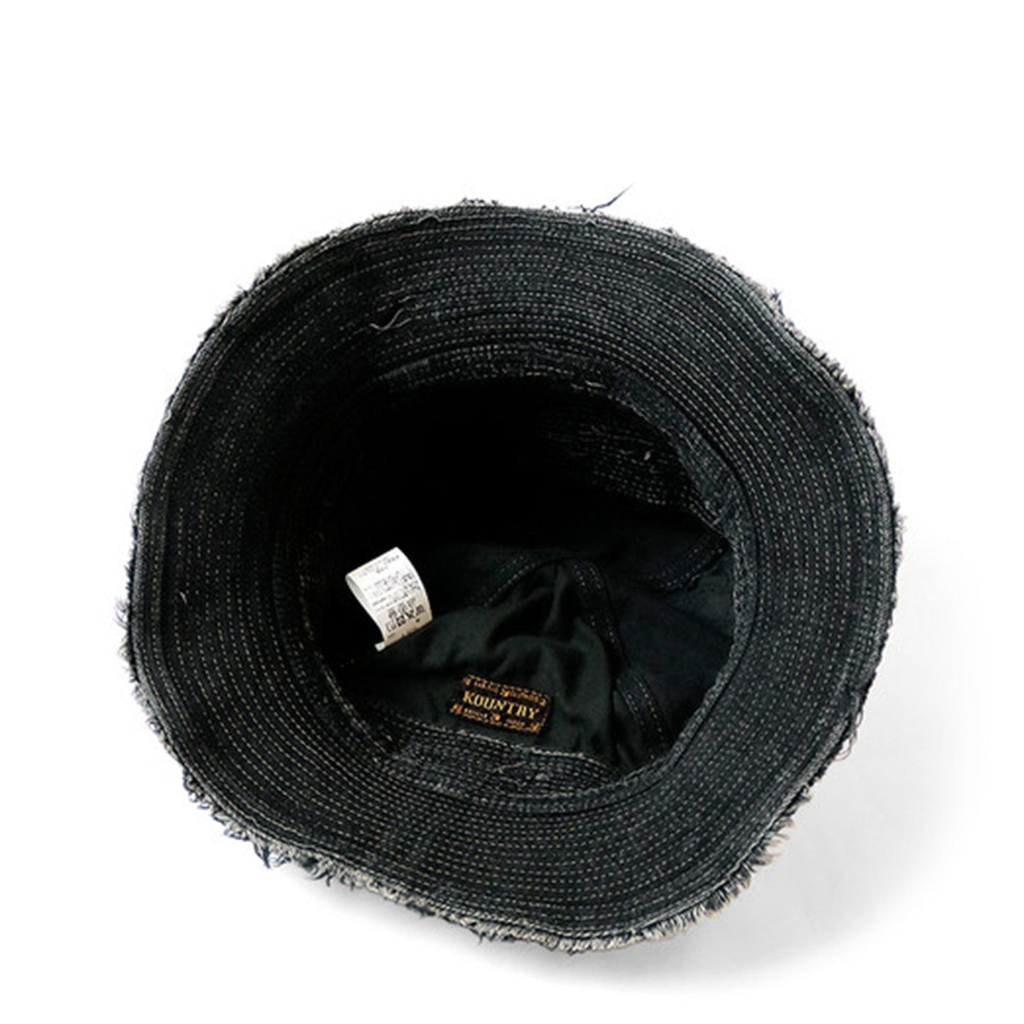 KAPITAL 11.5OZ DENIM THE OLD MAN AND THE SEA HAT BLACK/BLACK 