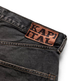 Kapital Shorts 14OZ BLK DENIM 5P SHORTS (BONE)