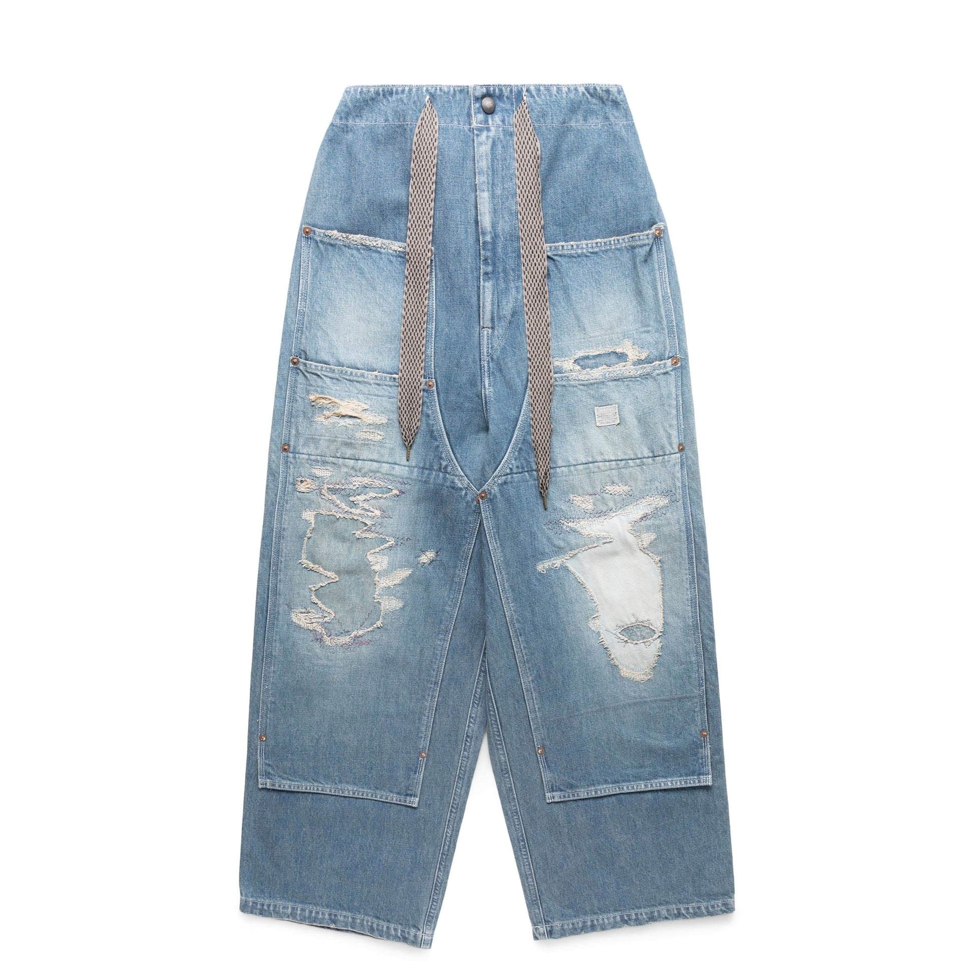 Kapital Pants 14OZ DENIM W-KNEE EASY BAGGY PANTS (DIXIE LUMBER REMAKE)