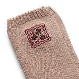 KAPITAL 56 YARNS COOKIE EMBROIDERY SOCKS BEIGE