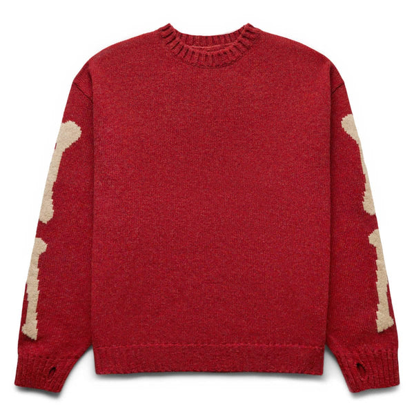 5G WOOL BONE CREW SWEATER