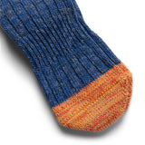 KAPITAL 60 YARNS IVY RAINBOWY HAPPY HEEL HOLD SOCKS BLUE