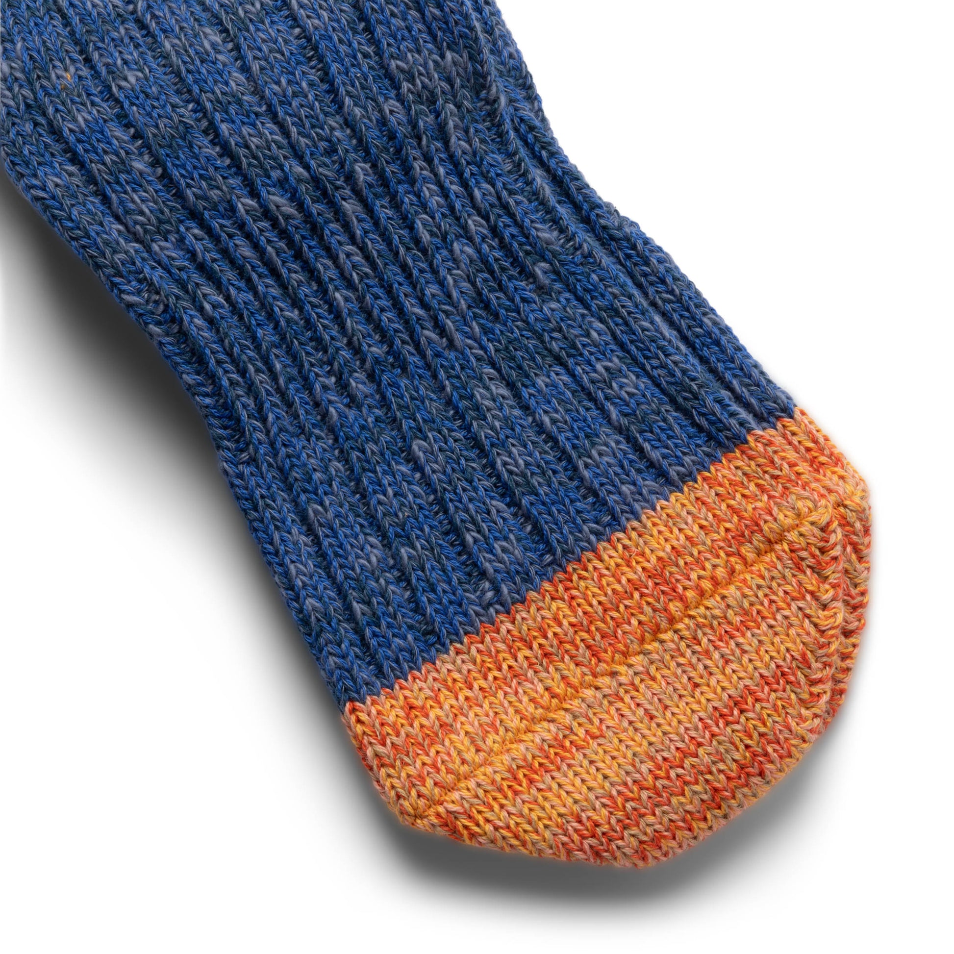 KAPITAL 60 YARNS IVY RAINBOWY HAPPY HEEL HOLD SOCKS BLUE