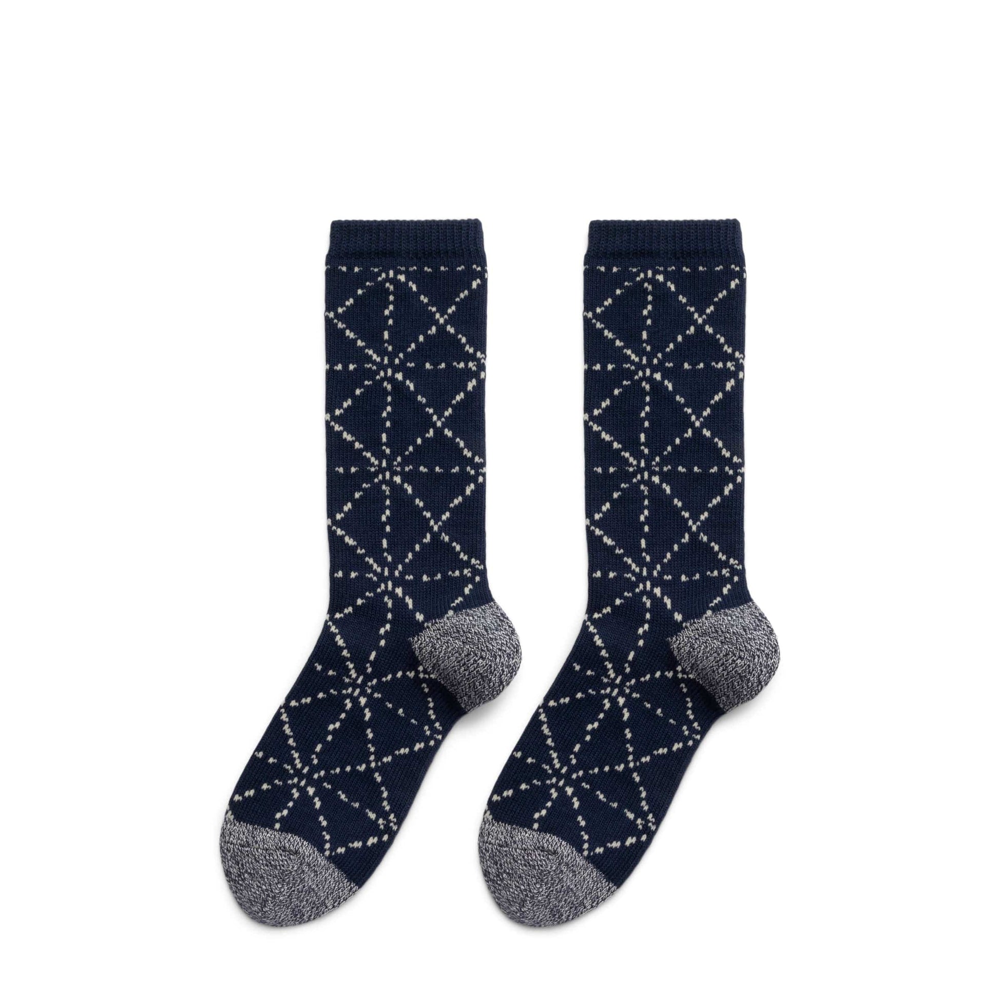 Kapital Socks NAVY / O/S 84 YARNS SASHIKO SOCKS