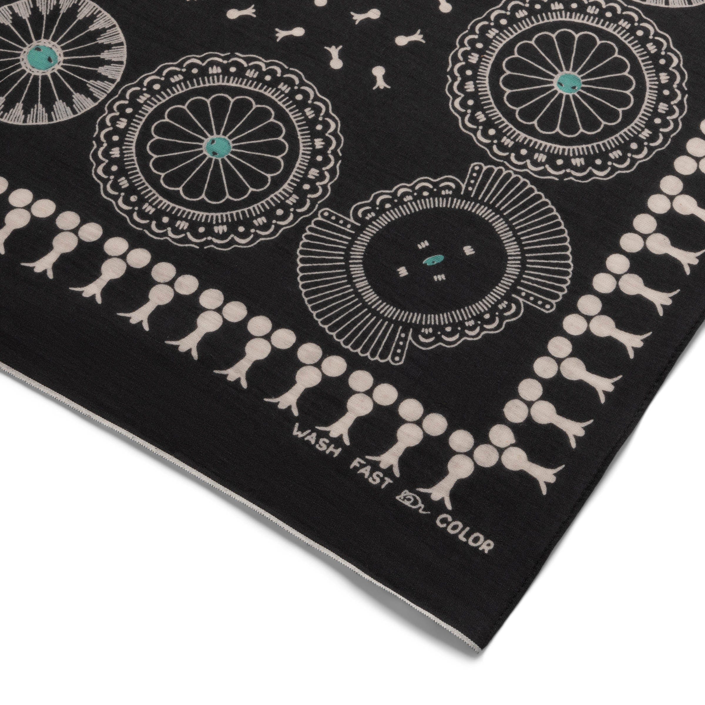 FASTCOLOR SELVEDGE BANDANA (CONCHO) BLACK | Bodega