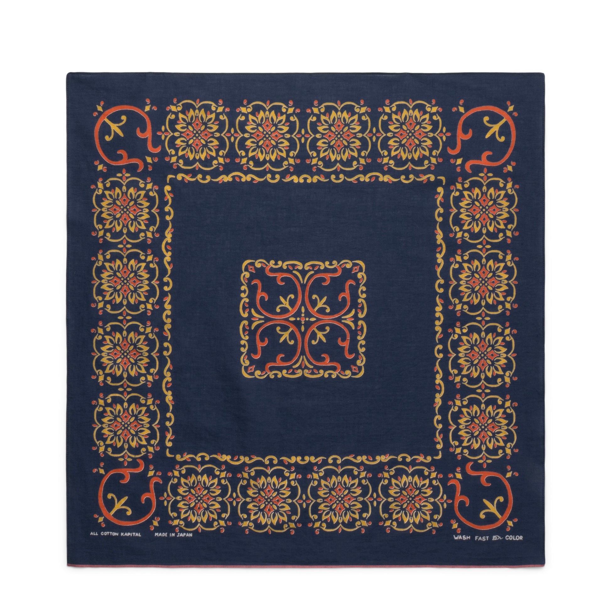 Kapital Scarves & Gloves NAVY / O/S FASTCOLOR SELVEDGE BANDANA (HAVANANAJA)