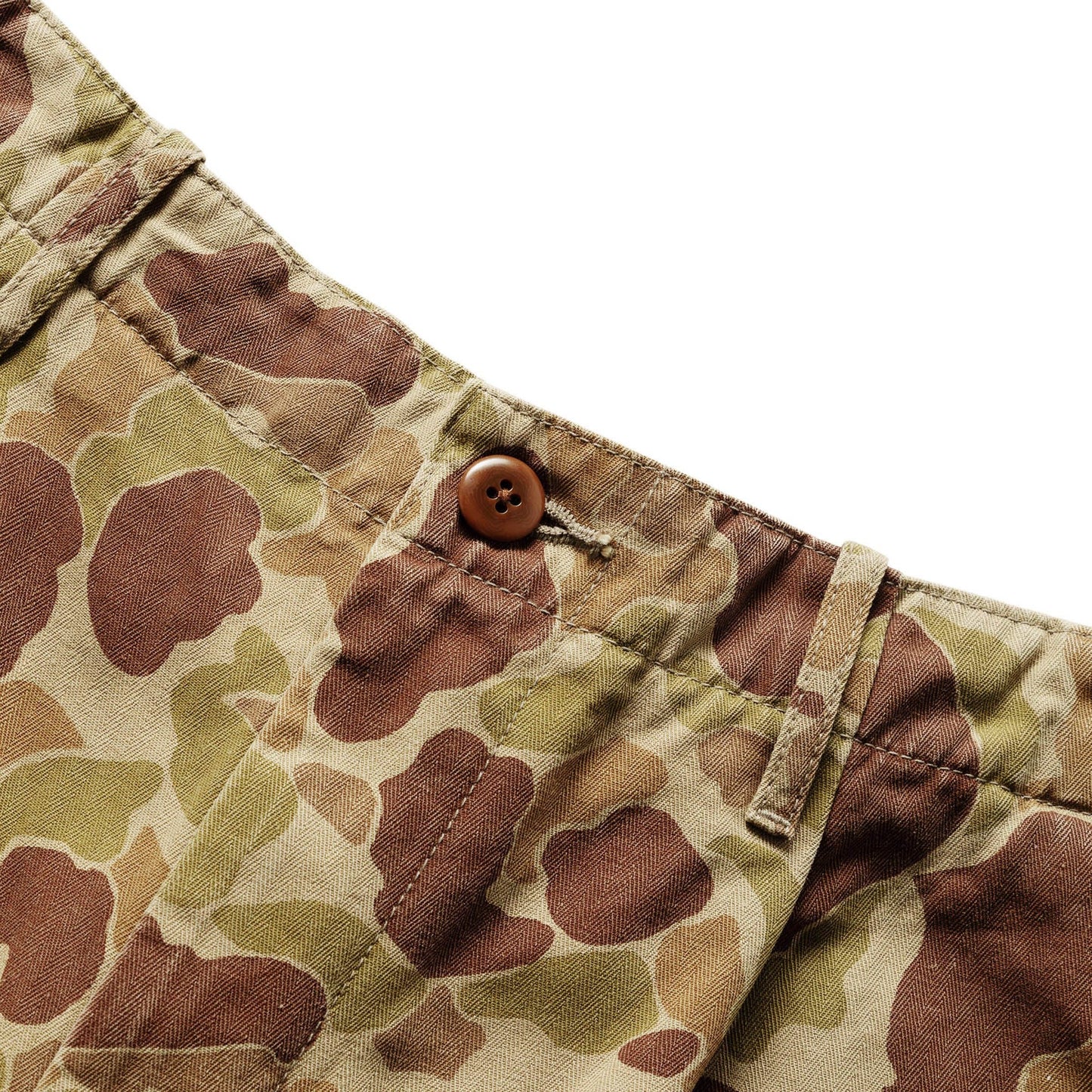 Kapital Pants HERRINGBONE HAPPY PEEK-A-BOO CAMO NIME PANTS