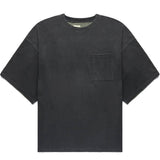 Kapital T-Shirts BLK/KHA / O/S JERSEY 2TONES BIG POCKET T (BONE)
