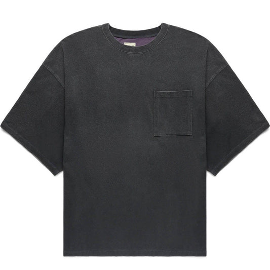 Kapital T-Shirts BLK/PURPLE / O/S JERSEY 2TONES BIG POCKET T (BONE)