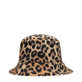 Kapital Headwear BROWN / O/S KOUNTRY FAST-DRY TAFTA LEOPARD BUCKET HAT SHORT BRIM