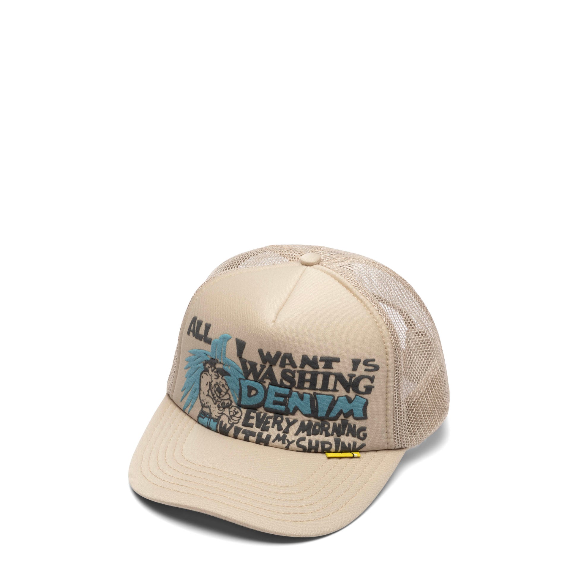 KAPITAL LAUNDRY SHRINK TRUCK CAP BEIGE